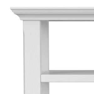 English Elm Acadian Solid Pine Open Shelf Side Table Slim Farmhouse Design for Entryway or Bedroom B136P541107