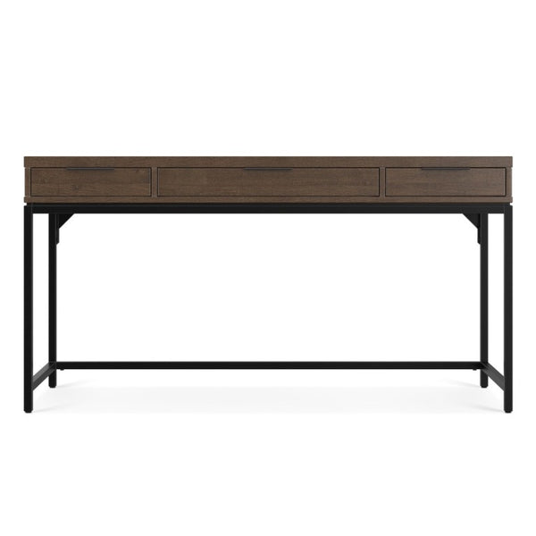 English Elm Sanford Solid Rubberwood Writing Desk with Iron Frame for Modern Home Office Use B136P565522