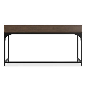 English Elm Sanford Solid Rubberwood Writing Desk with Iron Frame for Modern Home Office Use B136P565522