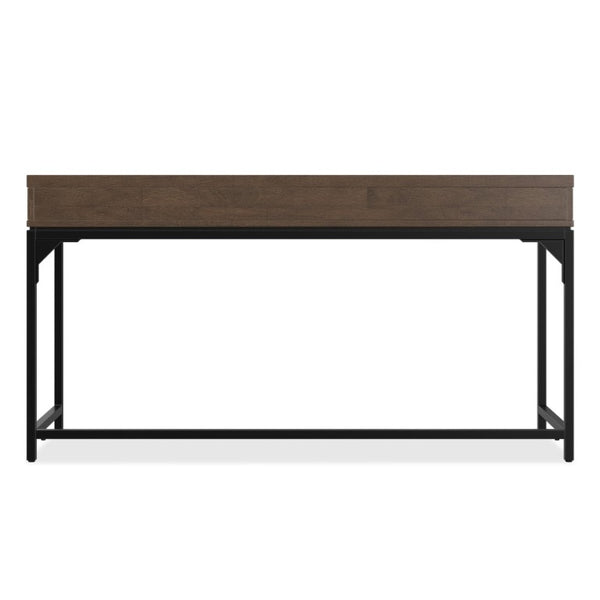 English Elm Sanford Solid Rubberwood Writing Desk with Iron Frame for Modern Home Office Use B136P565522