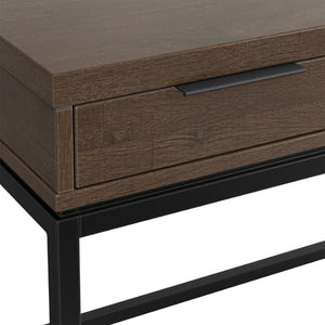 English Elm Sanford Solid Rubberwood Writing Desk with Iron Frame for Modern Home Office Use B136P565522
