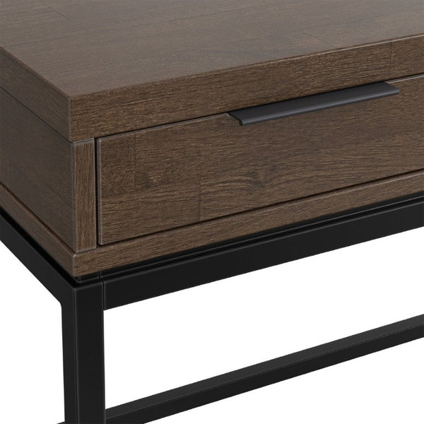 English Elm Sanford Solid Rubberwood Writing Desk with Iron Frame for Modern Home Office Use B136P565522