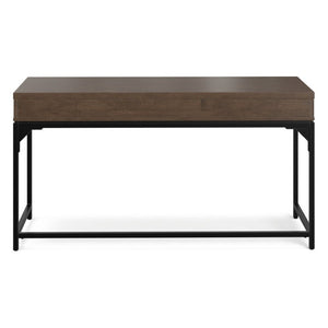 English Elm Sanford Solid Rubberwood Writing Desk with Iron Frame for Modern Home Office Use B136P565522