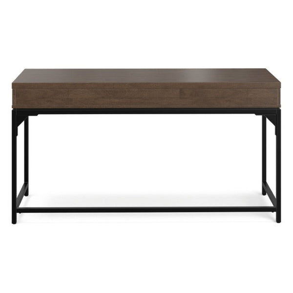 English Elm Sanford Solid Rubberwood Writing Desk with Iron Frame for Modern Home Office Use B136P565522