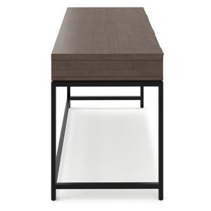 English Elm Sanford Solid Rubberwood Writing Desk with Iron Frame for Modern Home Office Use B136P565522