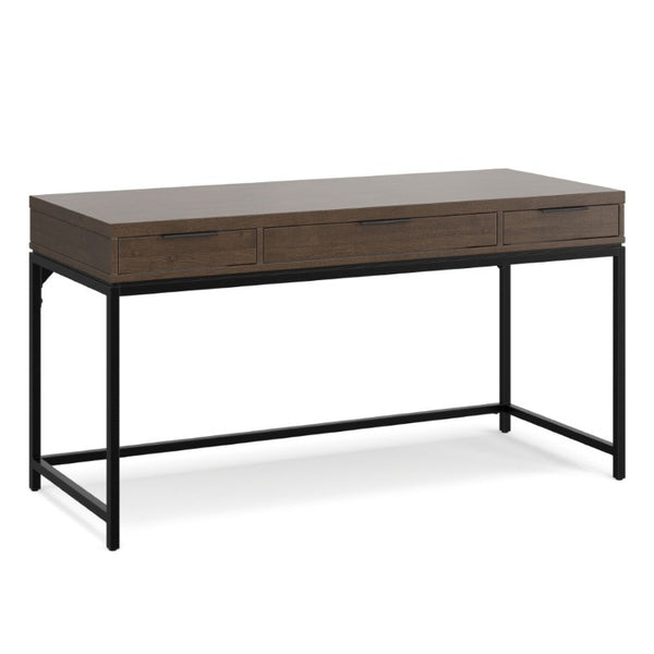 English Elm Sanford Solid Rubberwood Writing Desk with Iron Frame for Modern Home Office Use B136P565522