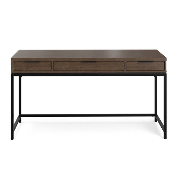 English Elm Sanford Solid Rubberwood Writing Desk with Iron Frame for Modern Home Office Use B136P565522