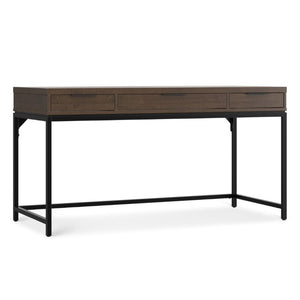 English Elm Sanford Solid Rubberwood Writing Desk with Iron Frame for Modern Home Office Use B136P565522