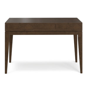 English Elm Wesley Mid-Century Solid Rubberwood Writing Desk with Drawers for Home Office B136P565523