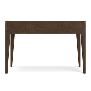 English Elm Wesley Mid-Century Solid Rubberwood Writing Desk with Drawers for Home Office B136P565523