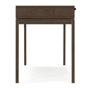 English Elm Wesley Mid-Century Solid Rubberwood Writing Desk with Drawers for Home Office B136P565523