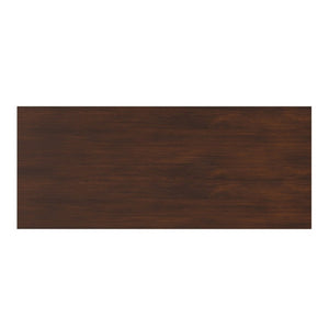 English Elm Warm Shaker Solid Wood Writing Desk with Keyboard Tray and Bronze Hardware B136P565524