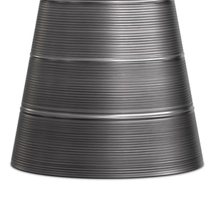 English Elm Sheridan Sculptural Metal Cone Side Table with Matte Black Finish for Modern Living B136P565527