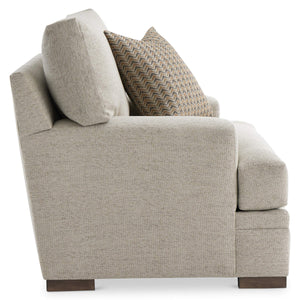 Bernhardt Fairfax Deep Seat Fabric Accent Chair with Track Arms and Tailored Base