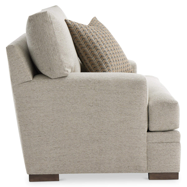 Bernhardt Fairfax Deep Seat Fabric Accent Chair with Track Arms and Tailored Base
