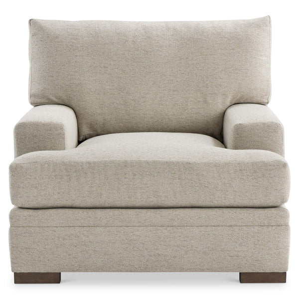 Bernhardt Fairfax Deep Seat Fabric Accent Chair with Track Arms and Tailored Base