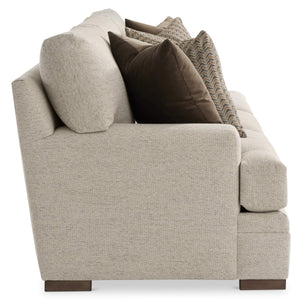 Bernhardt Fairfax Contemporary Fabric Sofa with T-back Pillows and Track Arms