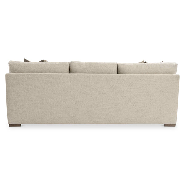 Bernhardt Fairfax Contemporary Fabric Sofa with T-back Pillows and Track Arms