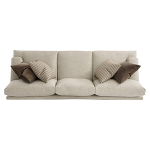 Bernhardt Fairfax Contemporary Fabric Sofa with T-back Pillows and Track Arms