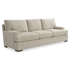 Bernhardt Fairfax Contemporary Fabric Sofa with T-back Pillows and Track Arms