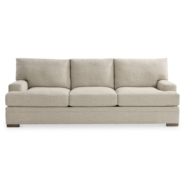 Bernhardt Fairfax Contemporary Fabric Sofa with T-back Pillows and Track Arms