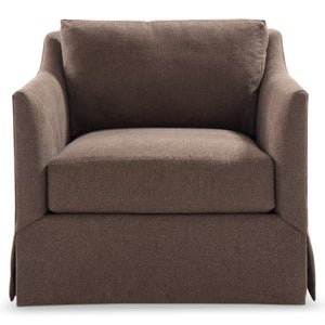 Bernhardt Langley Tailored Swivel Accent Chair with Plush Pillow for Modern Interiors