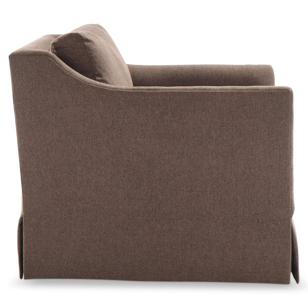 Bernhardt Langley Tailored Swivel Accent Chair with Plush Pillow for Modern Interiors