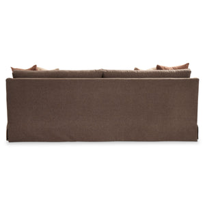 Bernhardt Langley Tailored Fabric Sofa with Bench Seat and Scoop Arms for Living Rooms