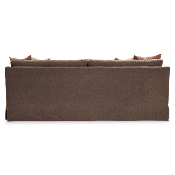 Bernhardt Langley Tailored Fabric Sofa with Bench Seat and Scoop Arms for Living Rooms