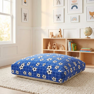 English Elm Sensory Crash Pad Fleece Foam Fill Landing Mat for Kids Jump Play Gym Use Blue B181P528594