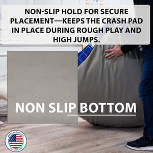 English Elm Sensory Crash Pad Fleece Foam Fill Landing Mat for Kids Jump Play Gym Use Blue B181P528594