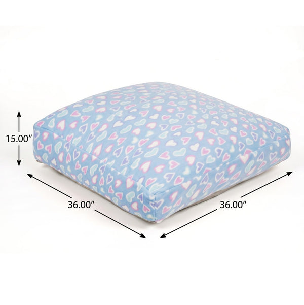 English Elm Sensory Crash Pad Fleece Foam Fill Landing Mat for Kids Jump Play Gym Use Light Baby Blue B181P528602