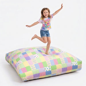 English Elm Sensory Crash Pad Fleece Foam Fill Landing Mat for Kids Jump Play Gym Use Pattern B181P528603