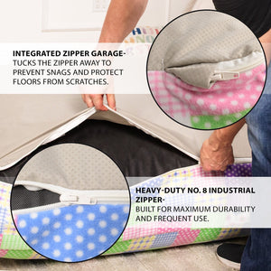 English Elm Sensory Crash Pad Fleece Foam Fill Landing Mat for Kids Jump Play Gym Use Pattern B181P528603