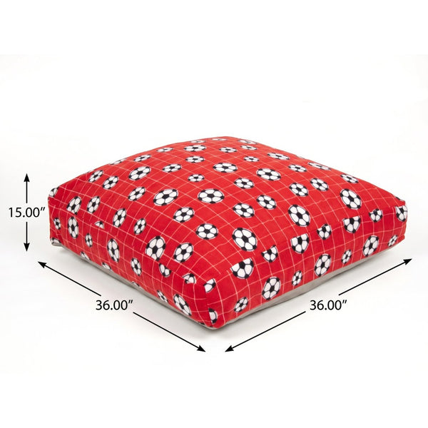 English Elm Sensory Crash Pad Fleece Foam Fill Landing Mat for Kids Jump Play Gym Use Red B181P528604