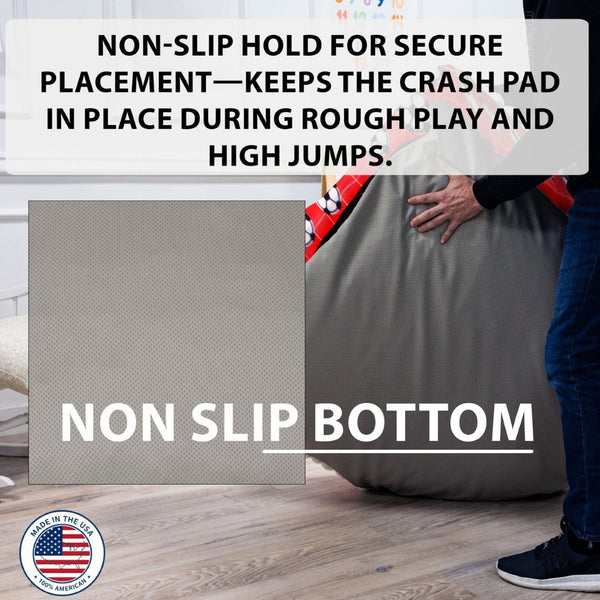 English Elm Sensory Crash Pad Fleece Foam Fill Landing Mat for Kids Jump Play Gym Use Red B181P528604