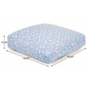 English Elm Sensory Crash Pad Soft Fleece Kids Play Mat with Dense Foam Fill and Washable Cover Light Baby Blue B181P530514