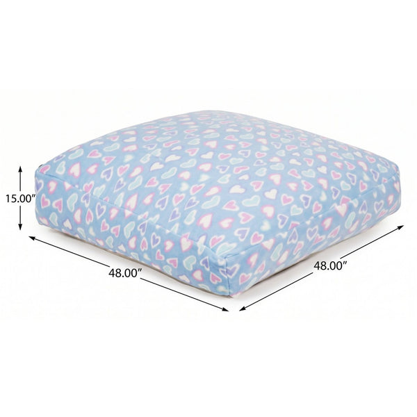 English Elm Sensory Crash Pad Soft Fleece Kids Play Mat with Dense Foam Fill and Washable Cover Light Baby Blue B181P530514