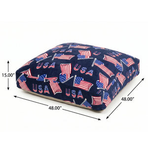 English Elm Sensory Crash Pad Soft Fleece Kids Play Mat with Dense Foam Fill and Washable Cover Blue+Red B181P530519
