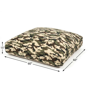English Elm Sensory Crash Pad Foam Filled Fleece Mat for Kids Jumping Gymnastics Play Room Beige Multi B181P530541
