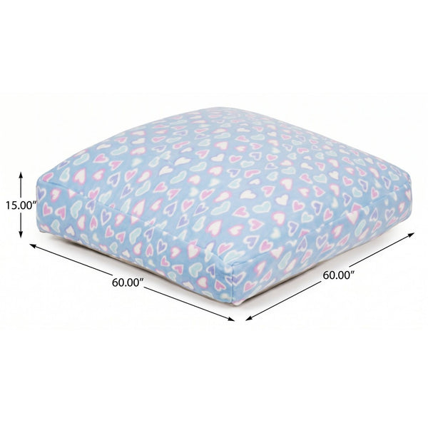 English Elm Sensory Crash Pad Foam Filled Fleece Mat for Kids Jumping Gymnastics Play Room Light Baby Blue B181P530563