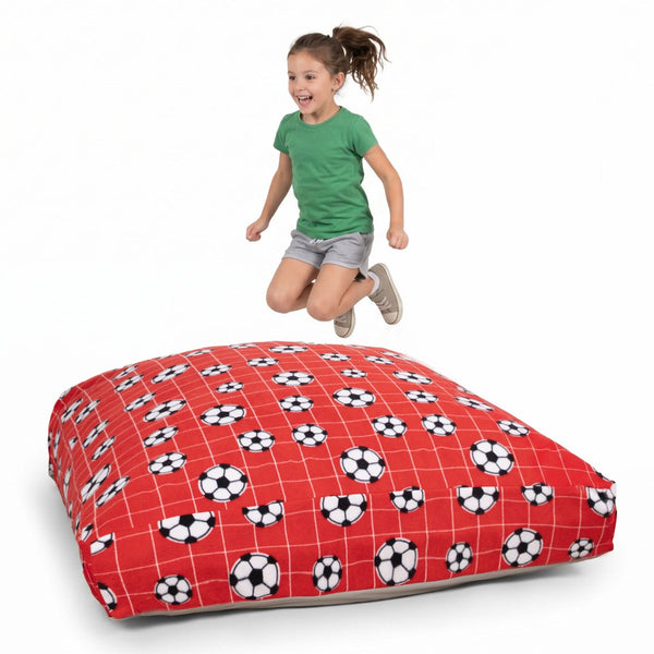 English Elm Sensory Crash Pad Foam Filled Fleece Mat for Kids Jumping Gymnastics Play Room Red - A B181P530565