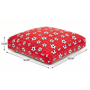 English Elm Sensory Crash Pad Foam Filled Fleece Mat for Kids Jumping Gymnastics Play Room Red - A B181P530565