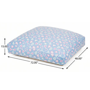 English Elm Sensory Crash Pad Foam Filled Fleece Landing Mat for Kids Safe Jump Play Light Baby Blue B181P530570