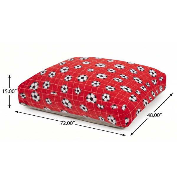 English Elm Sensory Crash Pad Foam Filled Fleece Landing Mat for Kids Safe Jump Play Red B181P530572