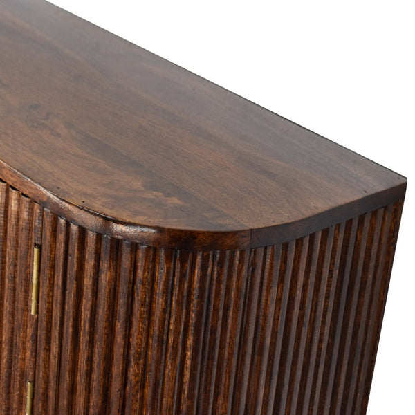 English Elm Solid Mango Wood Floating Nightstand with Drawer and Open Shelf for Modern Bedrooms B182P279156