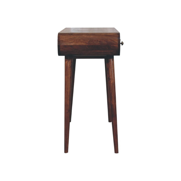 English Elm Solid Mango Wood Vanity Table with Foldable Mirror Nordic Legs Bedroom Storage B182P279226