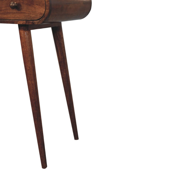 English Elm Solid Mango Wood Vanity Table with Foldable Mirror Nordic Legs Bedroom Storage B182P279226