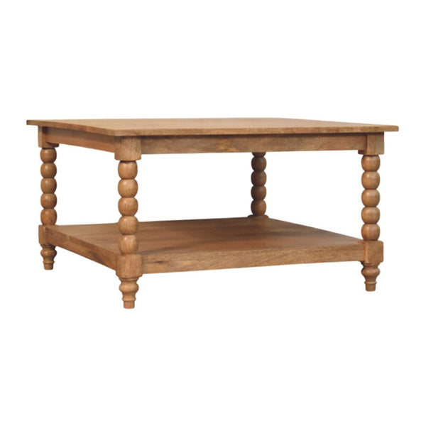 English Elm Solid Mango Wood Round Coffee Table Woven Rattan Bohemian Living Room Accent Teak B182P391935
