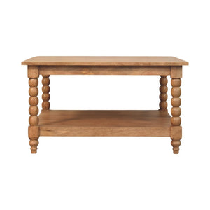 English Elm Solid Mango Wood Round Coffee Table Woven Rattan Bohemian Living Room Accent Teak B182P391935